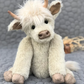 Highland cow wearing flowers "Hamish"-pure handwork