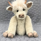 Highland cow wearing flowers "Hamish"-pure handwork