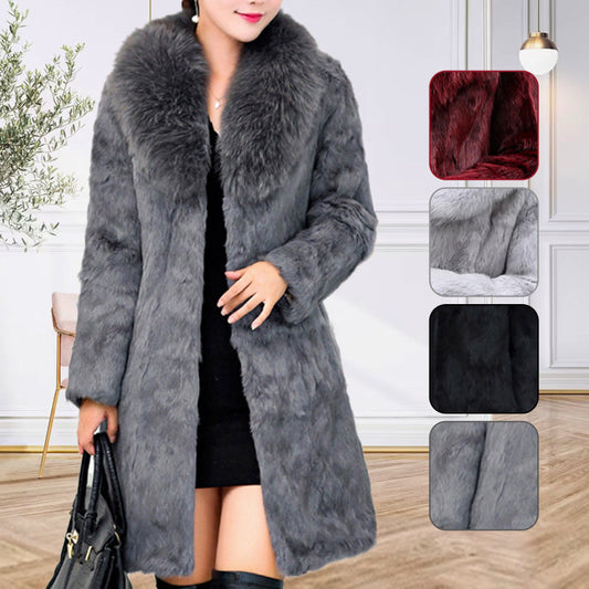 [Best gift for her] jacket with faux mink for ladies