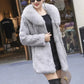 [Best gift for her] jacket with faux mink for ladies