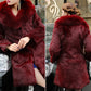 [Best gift for her] jacket with faux mink for ladies