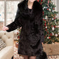 [Best gift for her] jacket with faux mink for ladies