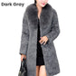 [Best gift for her] jacket with faux mink for ladies