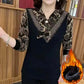 🔥 Best Gift For Her 🔥 Best Gift For Her Women's Fashion Patchwork Printed Warm Shirt-Buy 2 Get Free Shipping