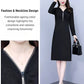 🎅Early Christmas gifts 50% off🎁Glitter Slim Fit Half Zipper Dress