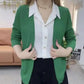 [Perfect Gift] Women's Faux Knit Two Piece Knit Shirt - Elegance and Comfort in One