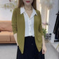 [Perfect Gift] Women's Faux Knit Two Piece Knit Shirt - Elegance and Comfort in One