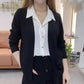 [Perfect Gift] Women's Faux Knit Two Piece Knit Shirt - Elegance and Comfort in One