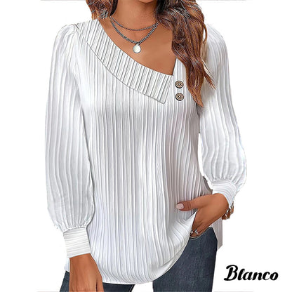 💟FREE SHIPPING ON TWO PIECES- Solid color raglan neck pleated long sleeve women's top.