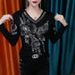 💝Two pieces free shipping🔥【M-4XL】Women's V-Neck Plush Lined Warm Bottom Shirt