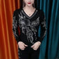💝Two pieces free shipping🔥【M-4XL】Women's V-Neck Plush Lined Warm Bottom Shirt