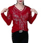💝Two pieces free shipping🔥【M-4XL】Women's V-Neck Plush Lined Warm Bottom Shirt