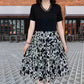 [Best Gift for Her] Fashion Print V-Neck Fake Two-Piece Dress