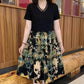 [Best Gift for Her] Fashion Print V-Neck Fake Two-Piece Dress