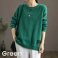 [Best Gift for Her] Women's Fashion Casual Solid Color Crewneck Pullover Sweatshirt