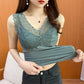 Warm Lace Vest Bottom Shirt