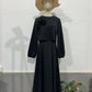 Solid Lantern Sleeve Loose 2 Pieces Flowy Skirt Set