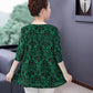 🔥🔥Plus Size 3D Printed Short Sleeve Top for Middle-Aged Women👚✨