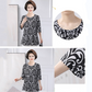 🔥🔥Plus Size 3D Printed Short Sleeve Top for Middle-Aged Women👚✨