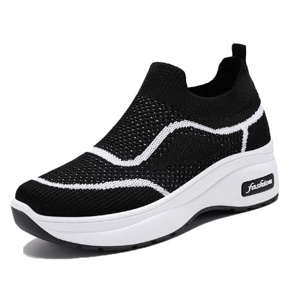 Women's Breathable Platform Mesh Shoes